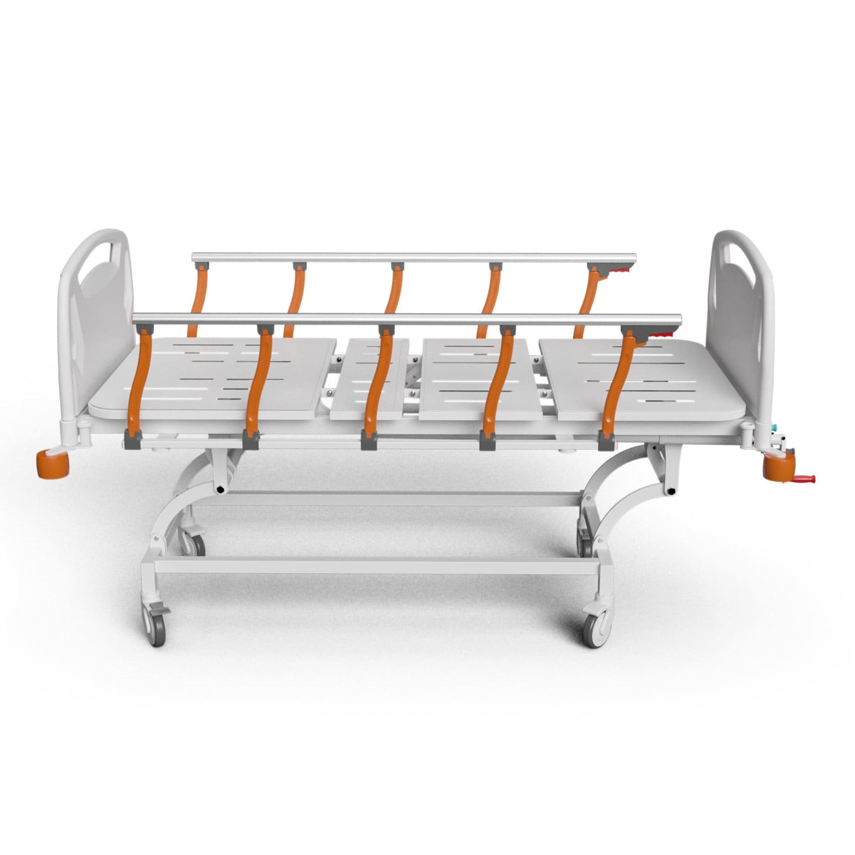 Медичне функціональне 4-х секційне ліжко з регулюванням висоти (з матрацом та інфузійною стійкою) DM 3000, фото 2