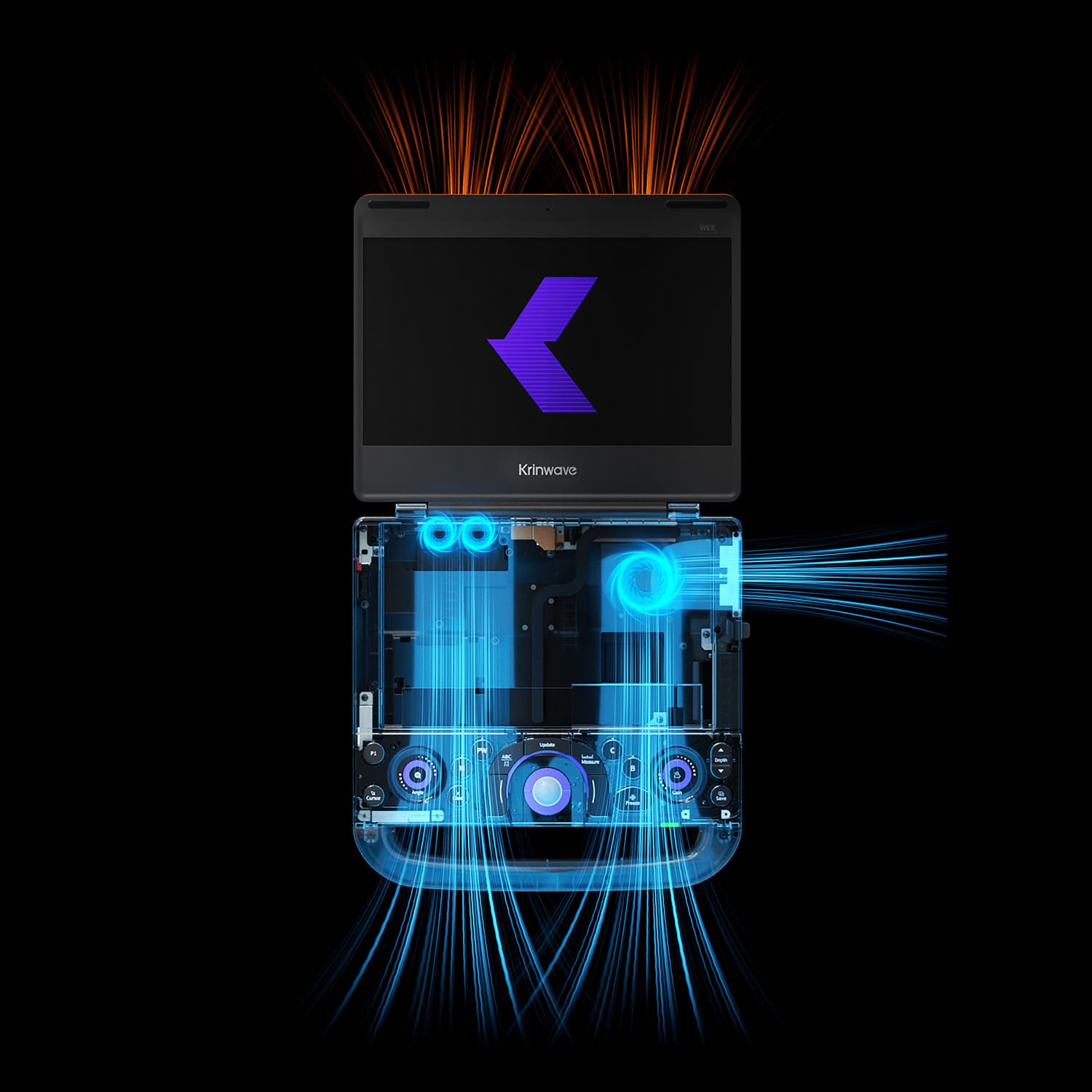 Портативна система ультразвукова діагностична Krinwave WE8 10 Ультразвукове обладнання Портативна система ультразвукова діагностична Krinwave WE8 10